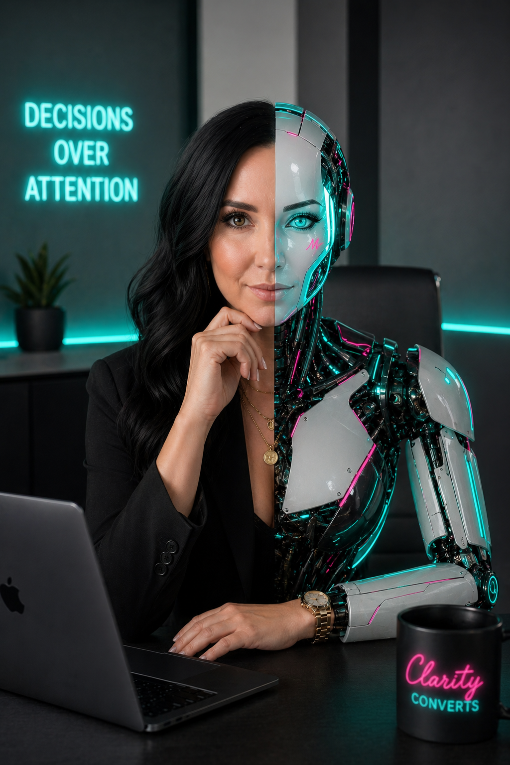 Madison — half human, half bot. Decisions over attention.